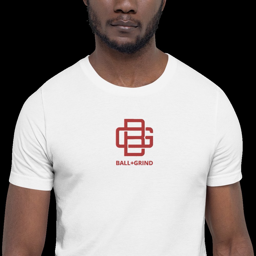 BALL+GRIND - BG LOOP Red Stitched Short-Sleeve Unisex@