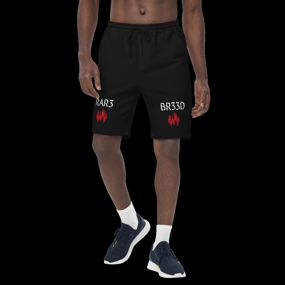 BALL+GRIND - RAR3 BR33D Blk/Red/Wht Men's fleece shorts