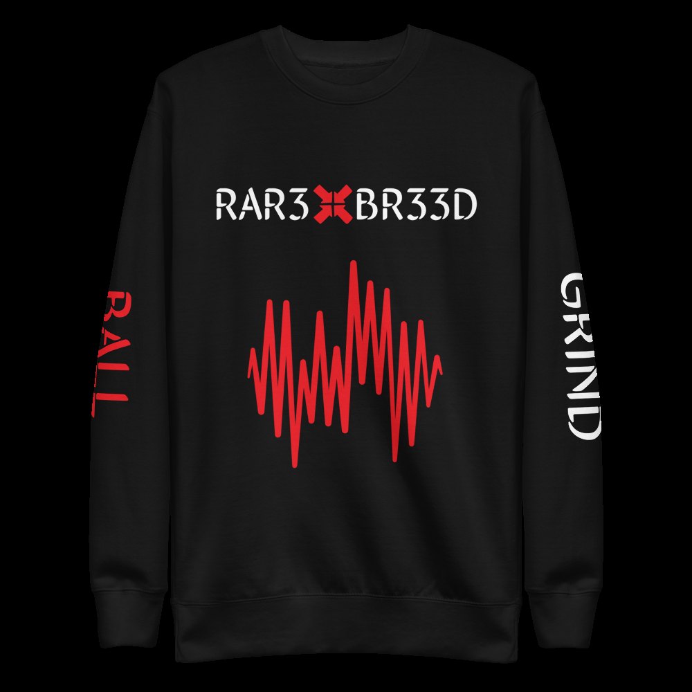 BALL+GRIND - RAR3 BR33D Blk/Red/Wht Unisex Fleece Pullover