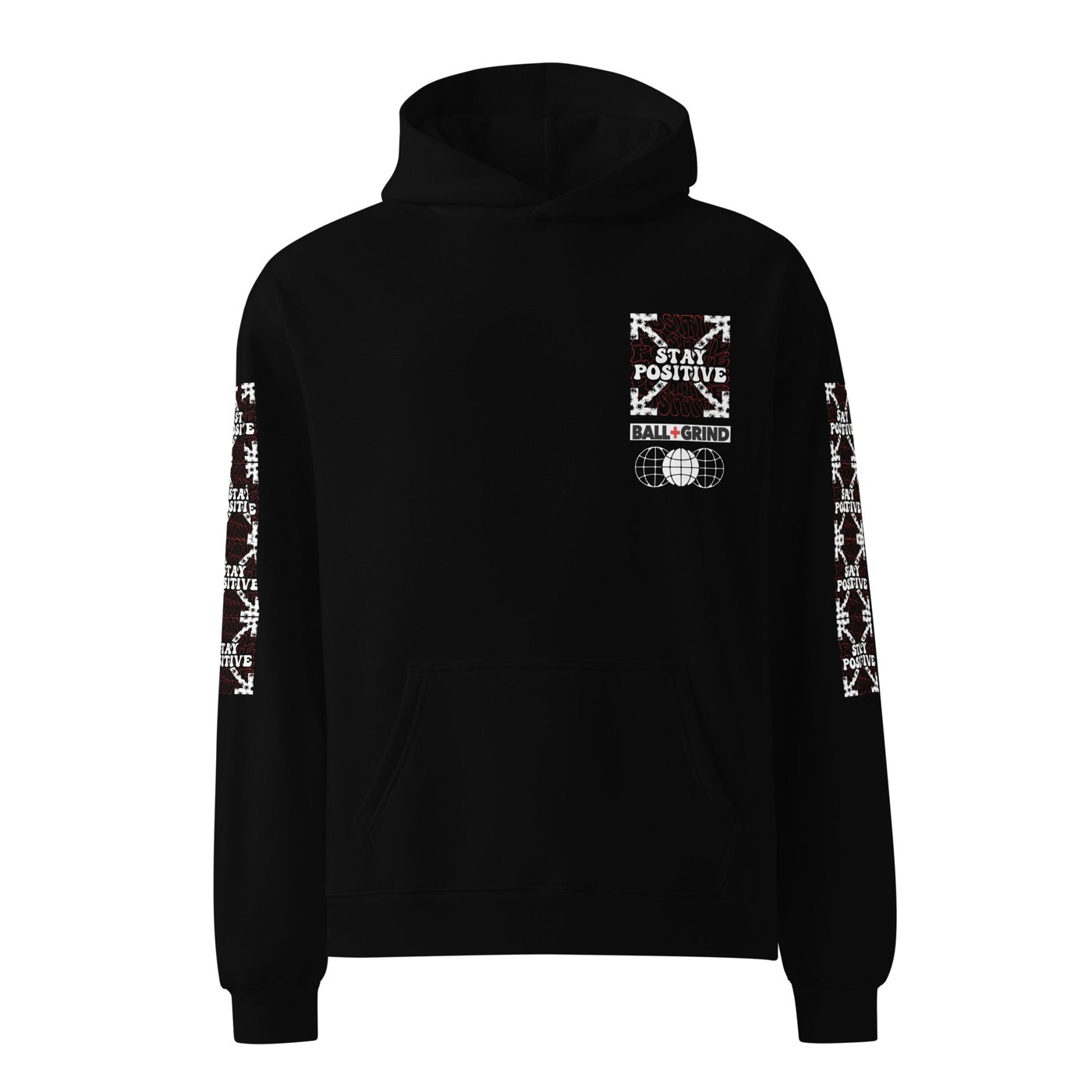 BALL+GRIND - STAY  POSITIVE Premium Unisex Hoodie