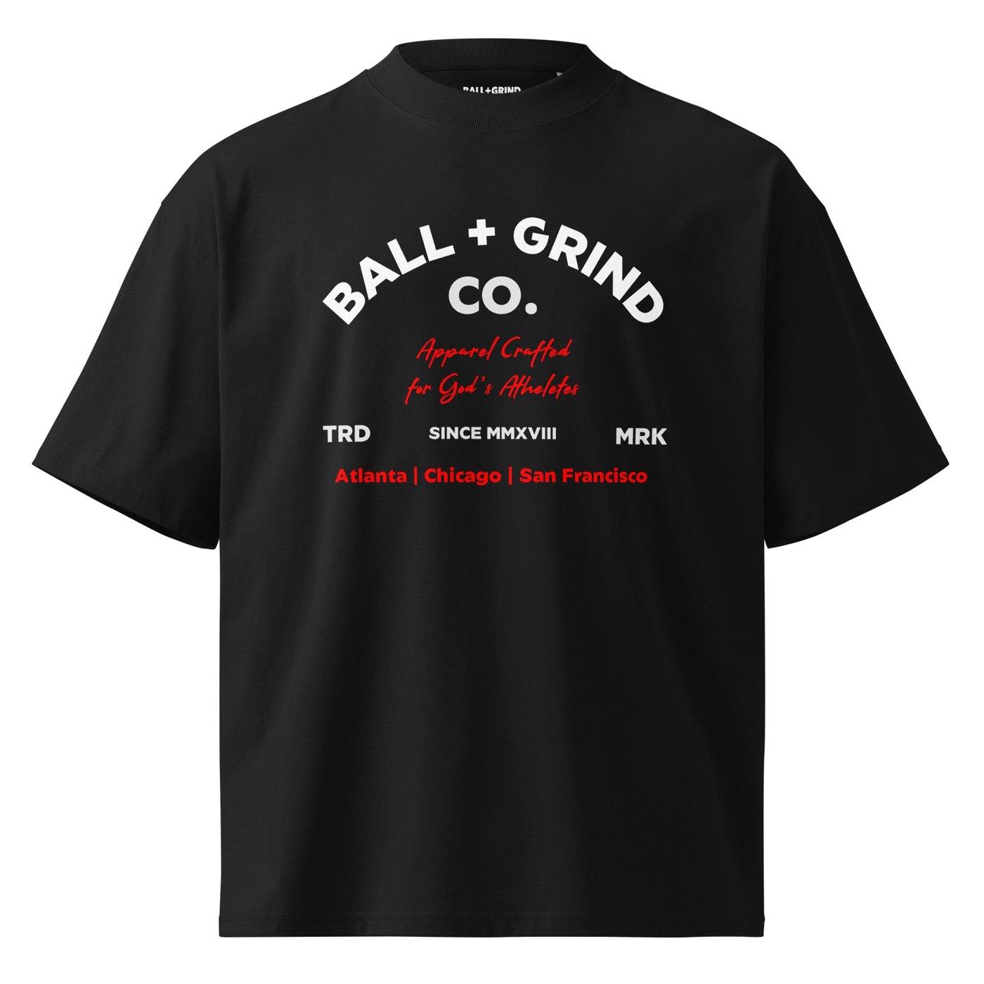 BALL+GRIND - THE BALL+GRIND CO. Unisex Oversized High Neck T-Shirt