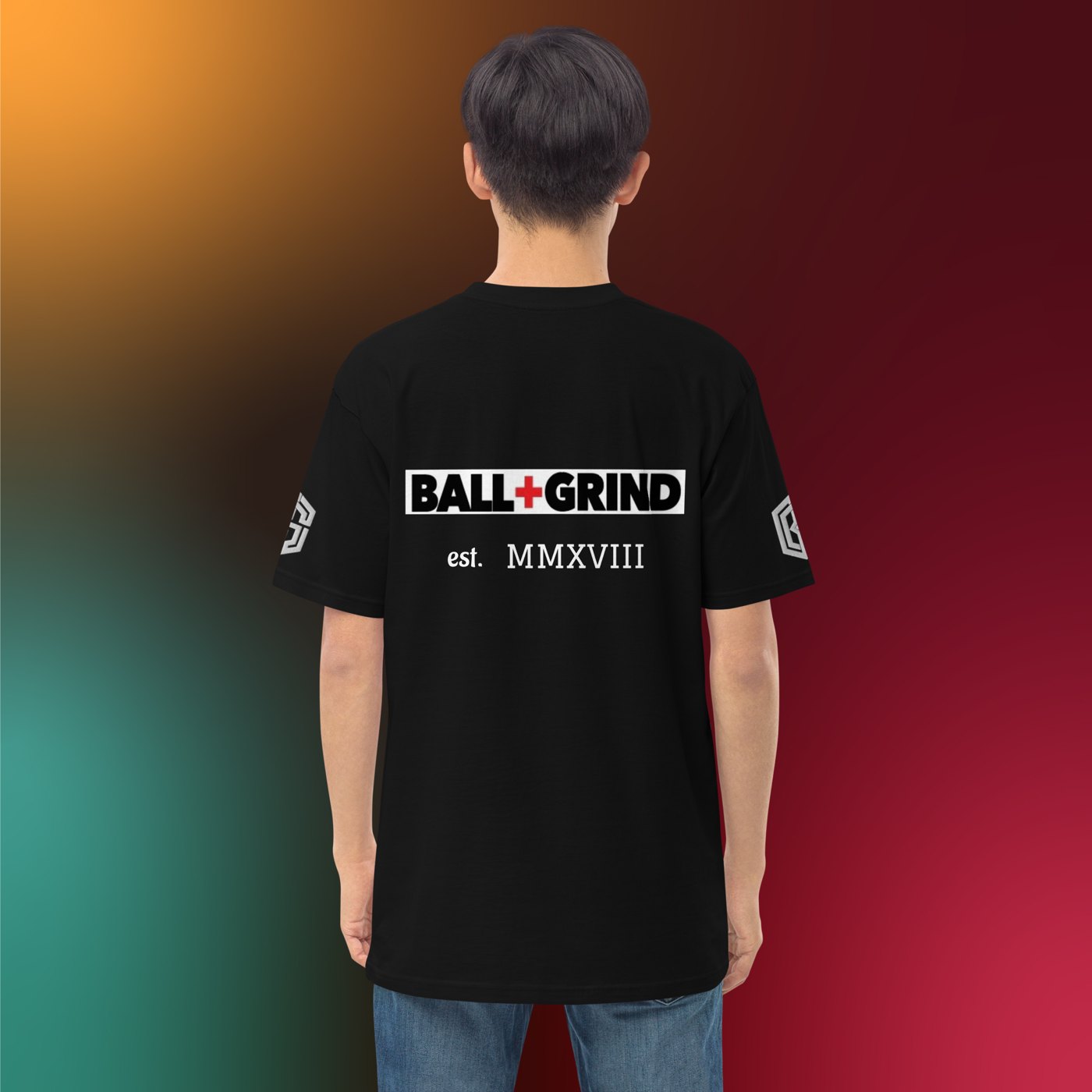BALL+GRIND - The Original BG Shield Men’s Premium Heavyweight Tee