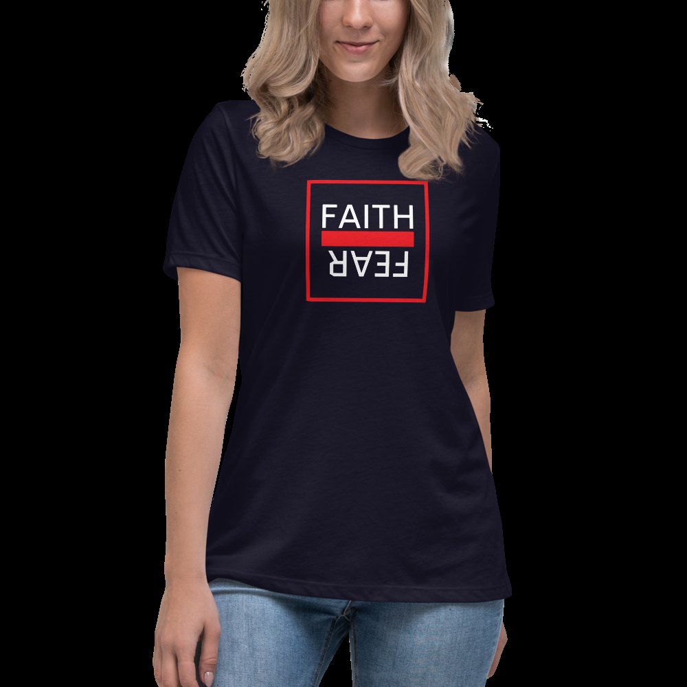 Ball+Grind "Faith Over Fear" Women's Relaxed T-Shirt