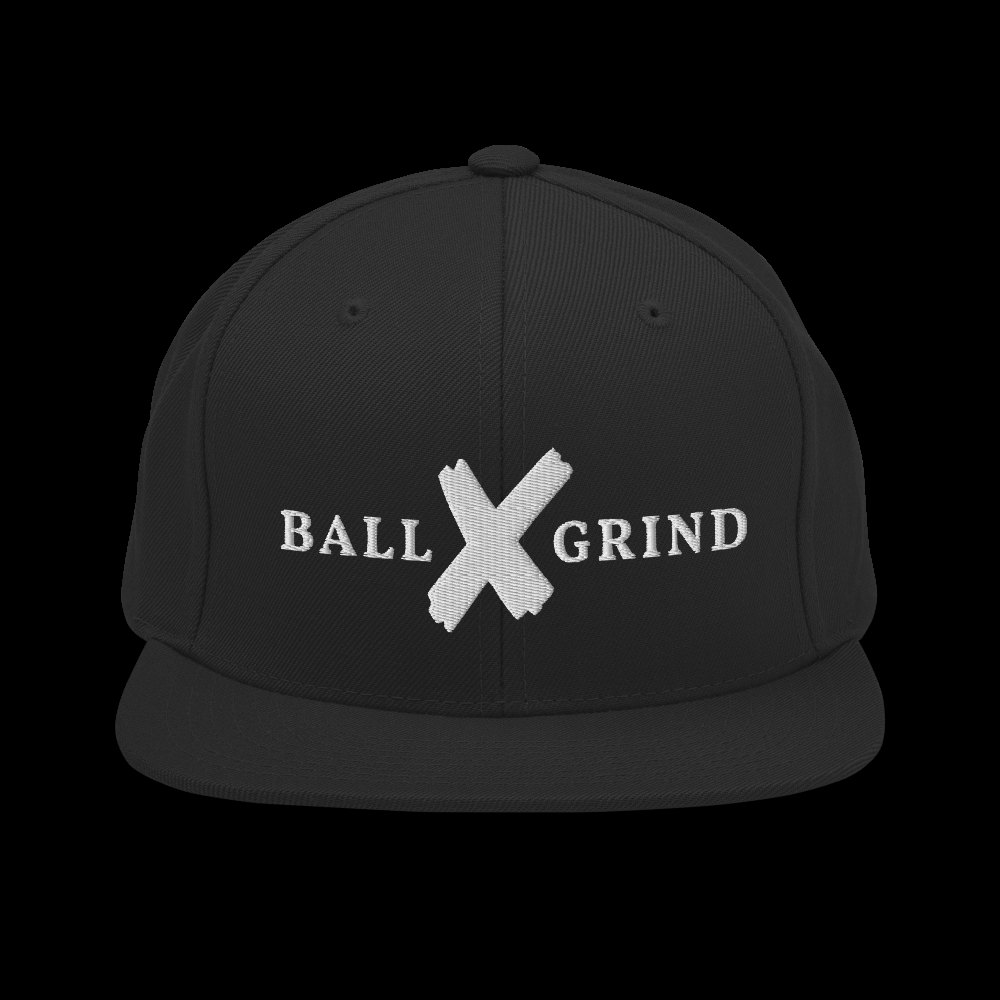 BALL x GRIND: White X Snap Back