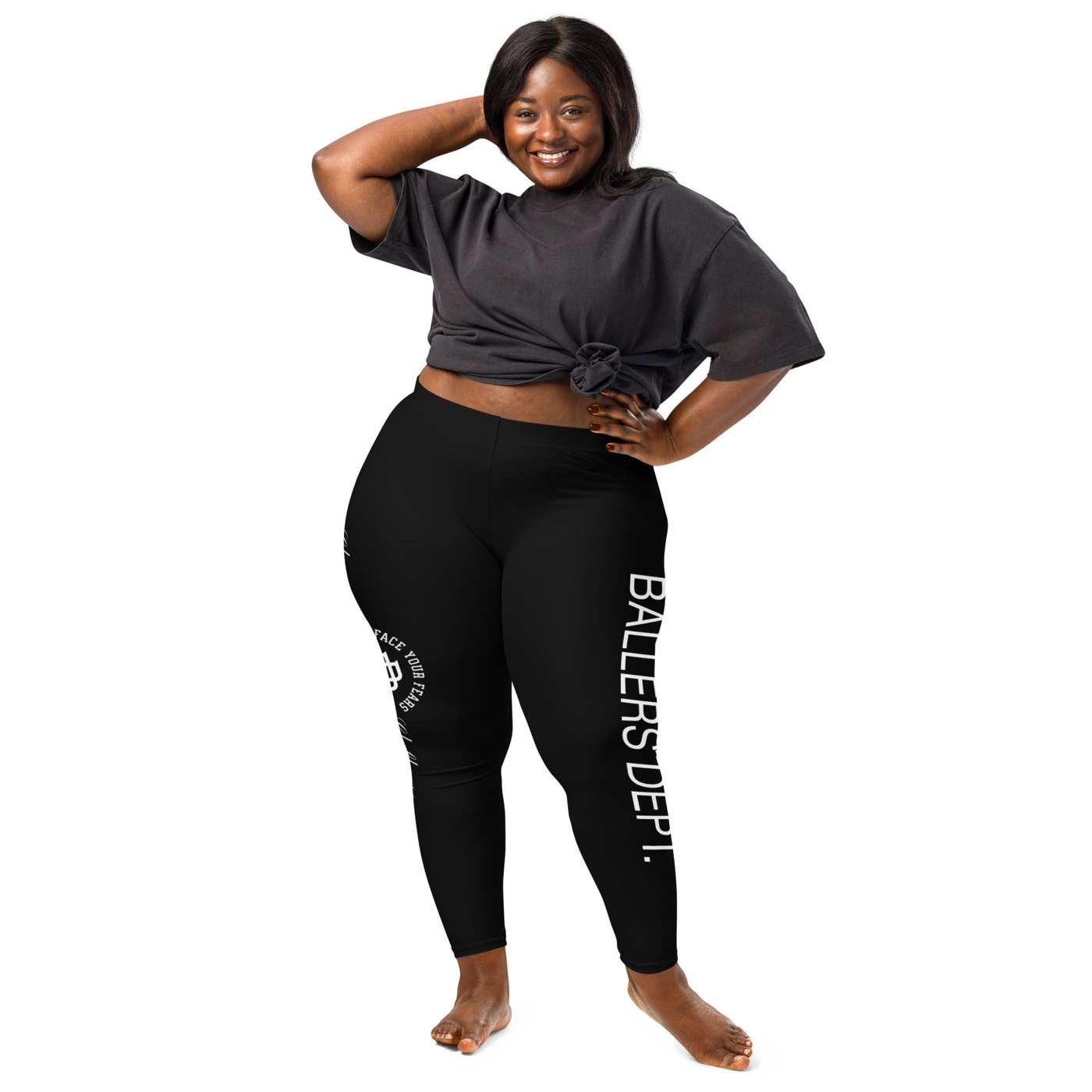 BALLERS DEPT. - CHAMPIONS CLUBHOUSE BIG LOGO Leggings