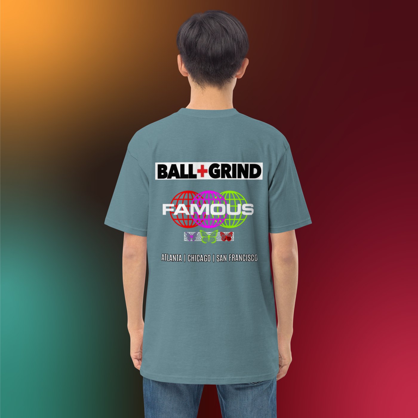 BALL+GRIND - BG Famous Men’s Premium Heavyweight Tee