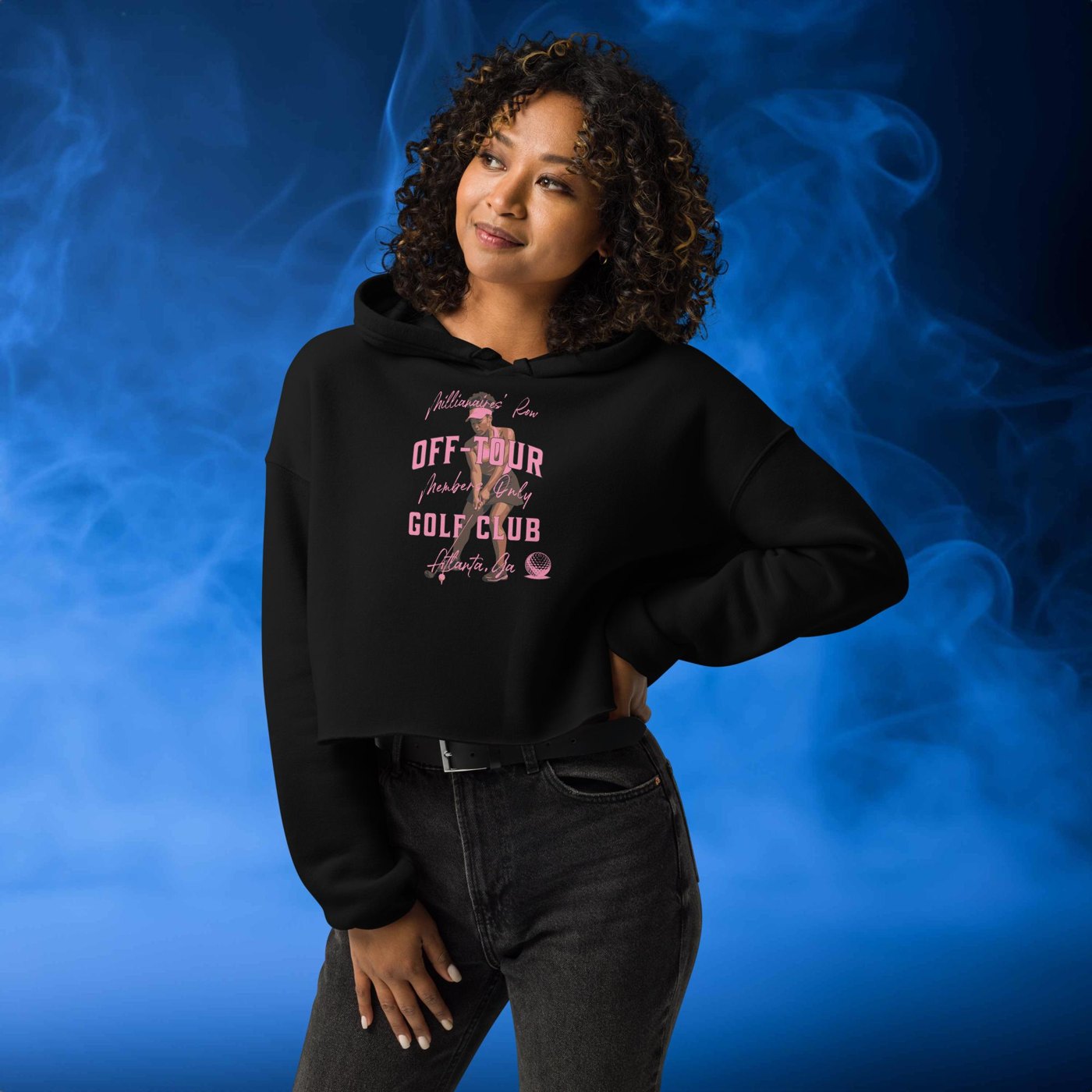 OFF-TOUR GOLF CLUB - Millionaires' Row Atlanta Women's Crop Hoodie