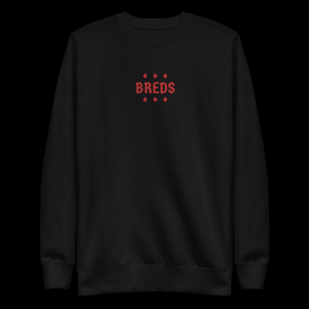 The BREDS Red Stitched 6 Diamond Unisex Fleece Pullover