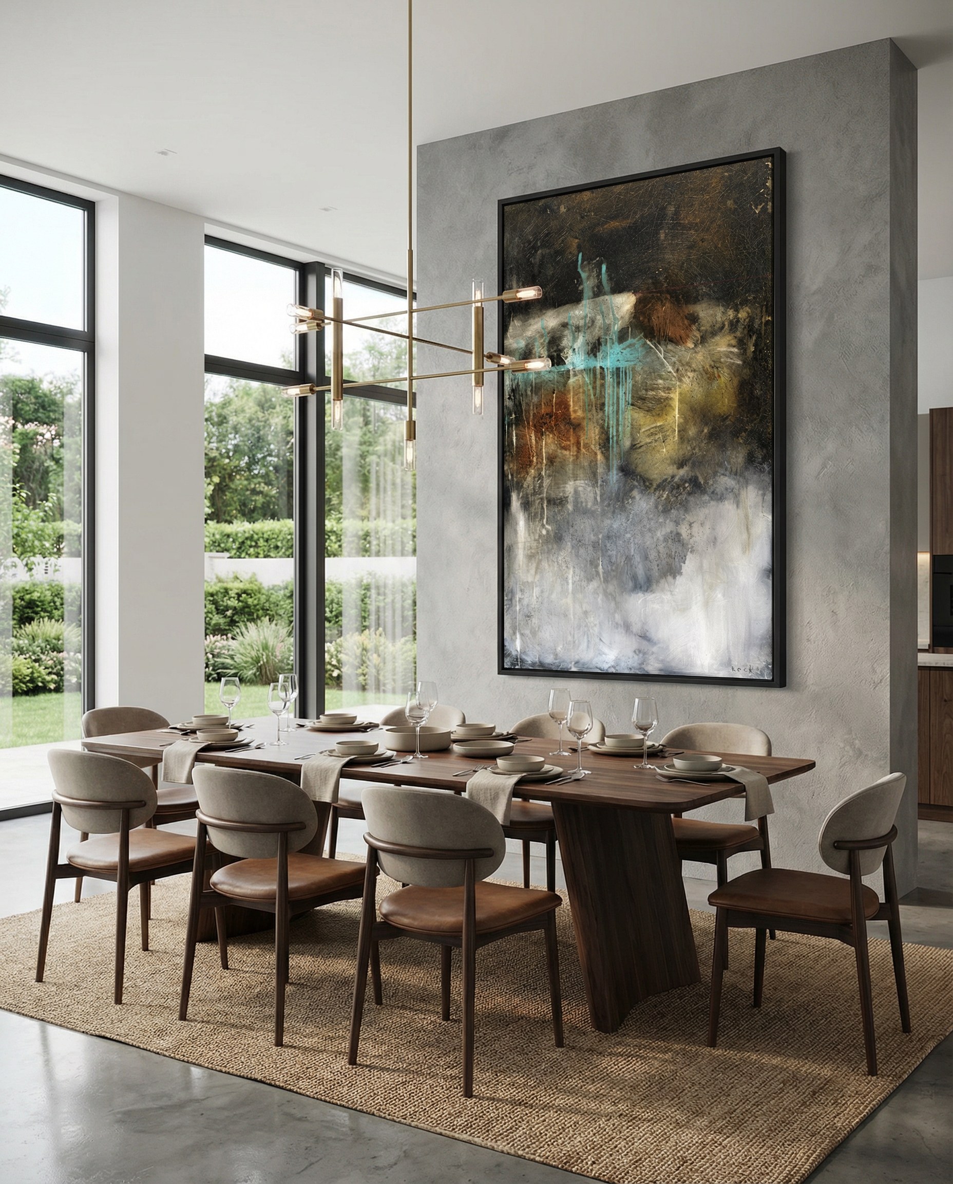 Worth A Shot by Michel Keck installed in a real interior