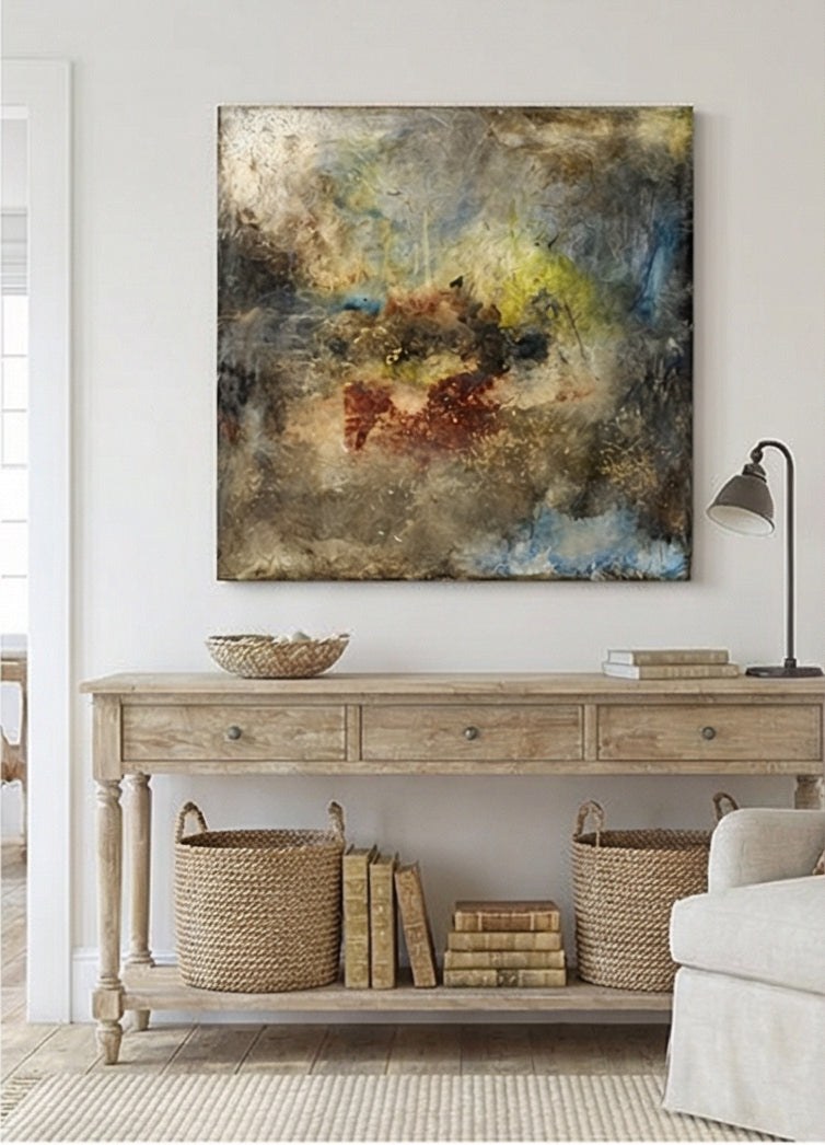 Left To Chance by Michel Keck installed in a real interior