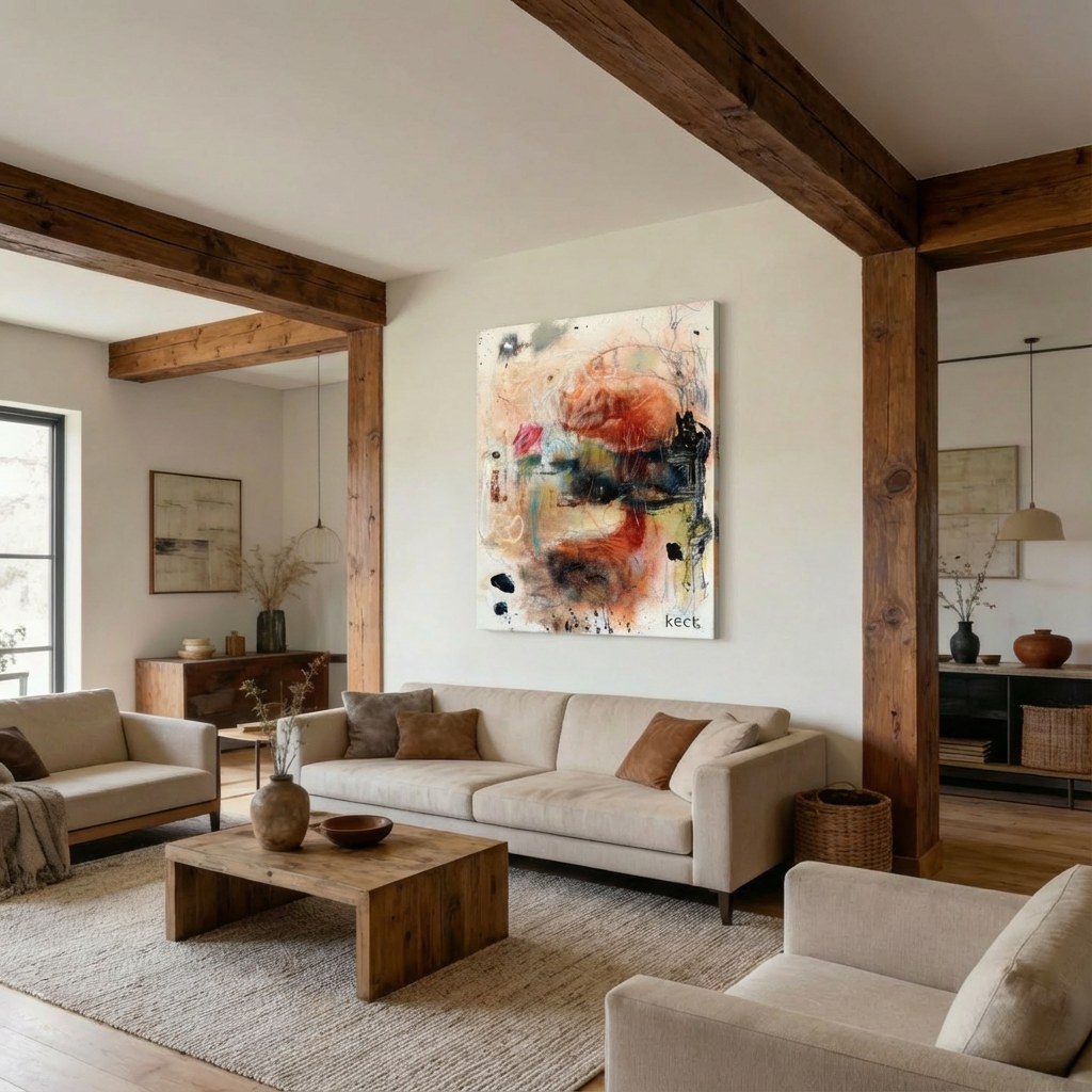 Karma Police by Michel Keck installed in a real interior