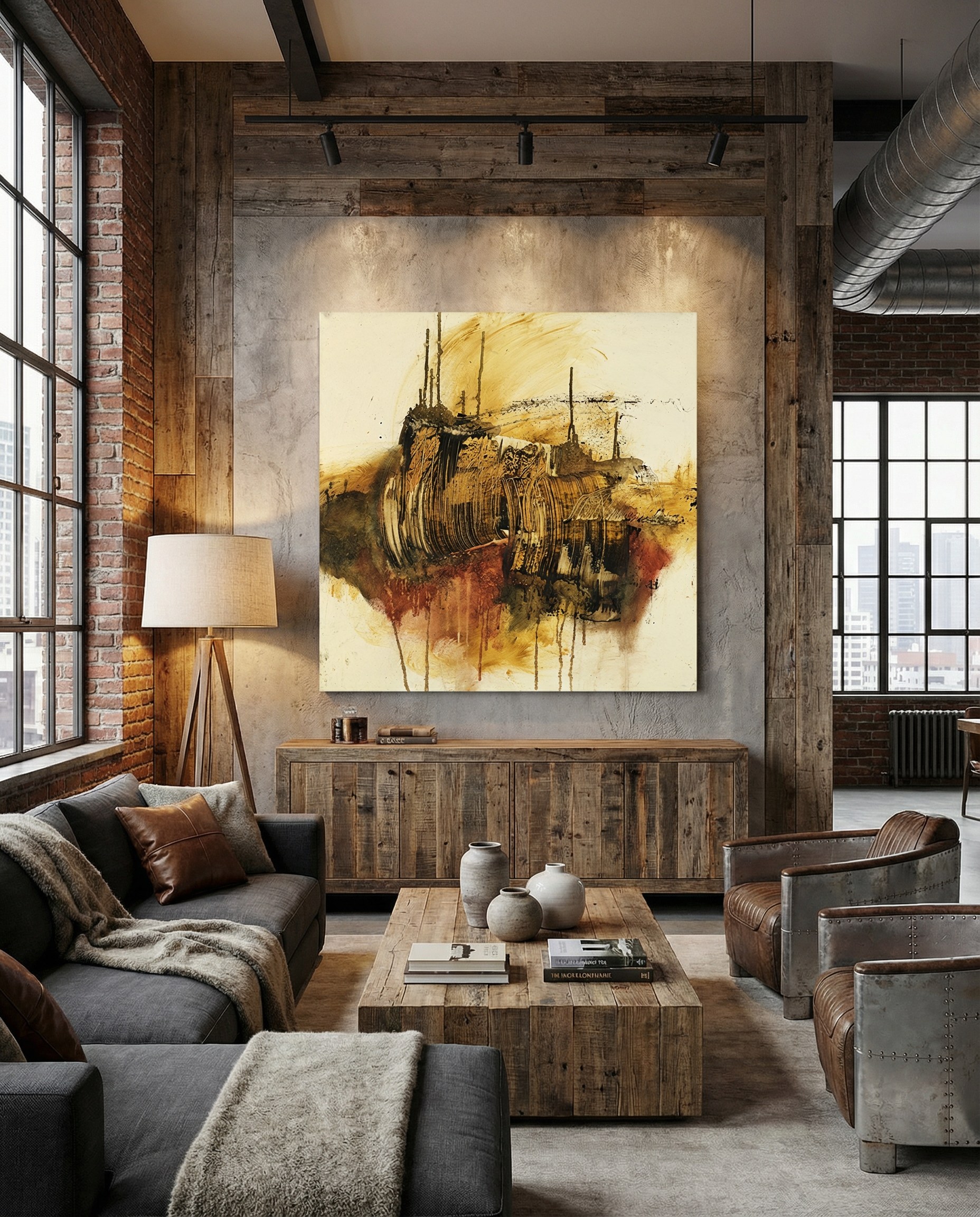 Moving On by Michel Keck installed in a real interior