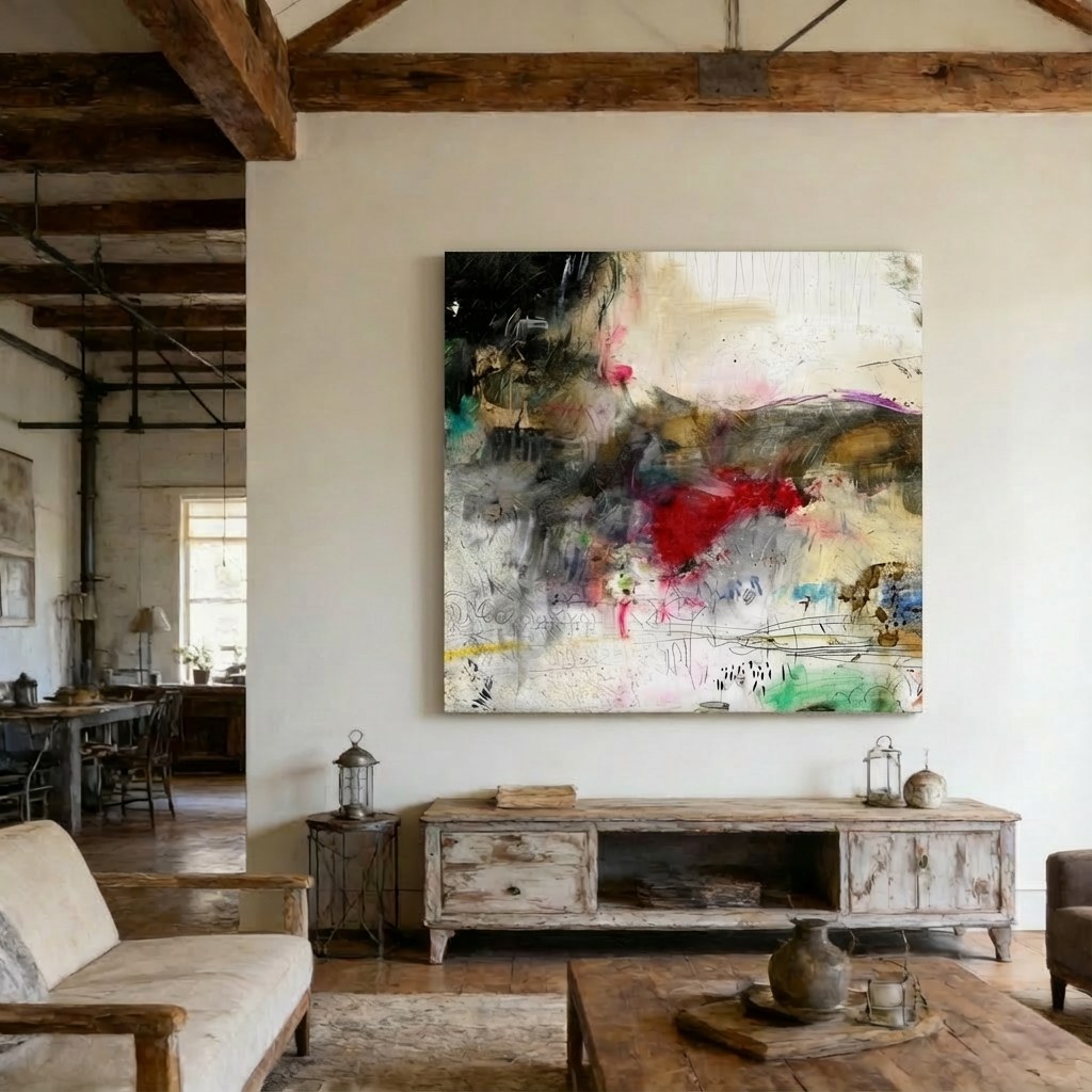 Hard Tellin II by Michel Keck installed in a real interior