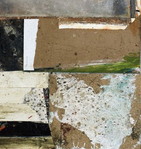 Textured detail of Michel Keck’s abstract artwork