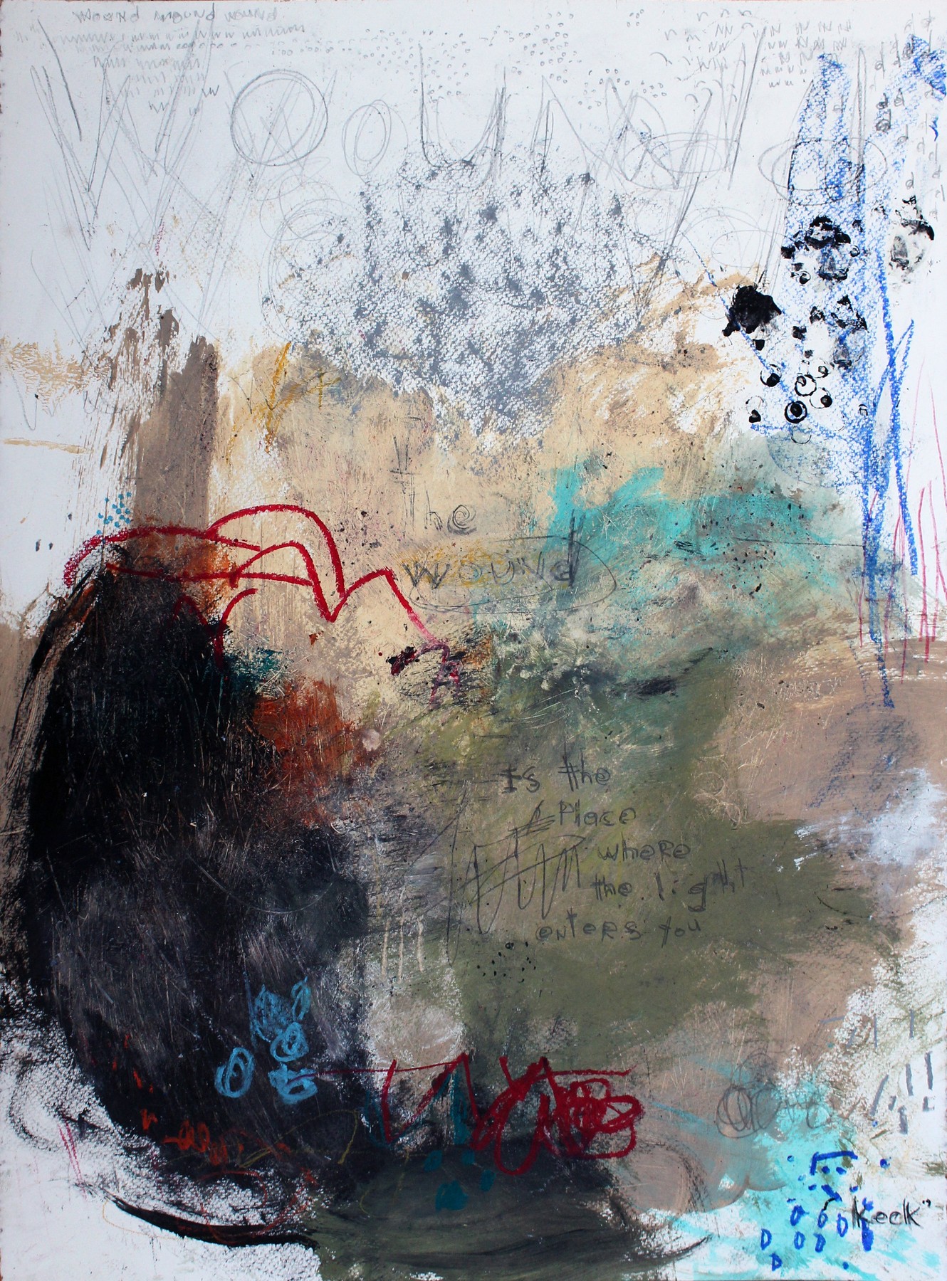 Abstract Art With Text