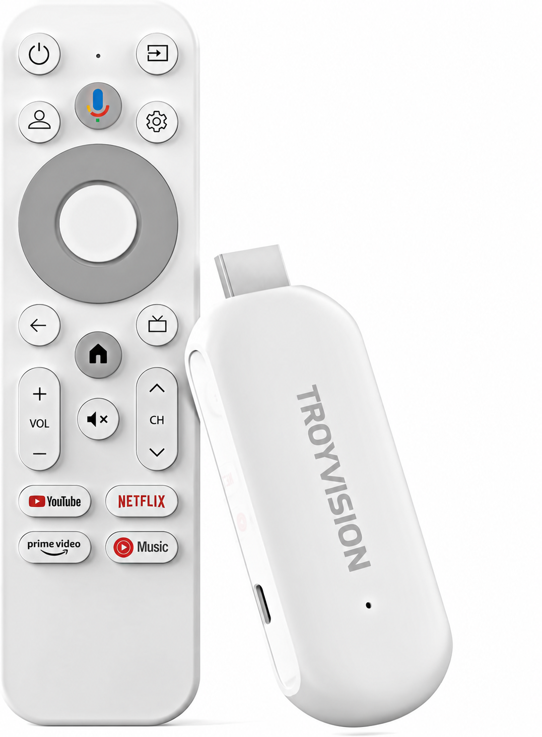 TroyVision streaming stick and voice remote