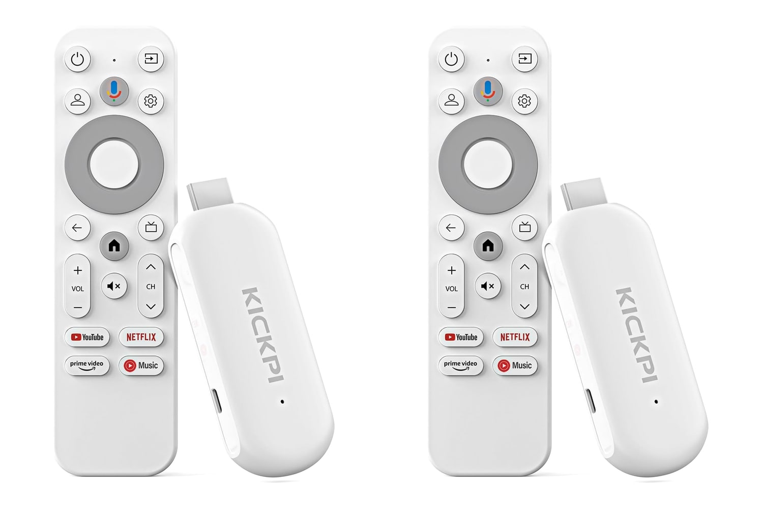 Two TroyVision streaming sticks and voice remotes