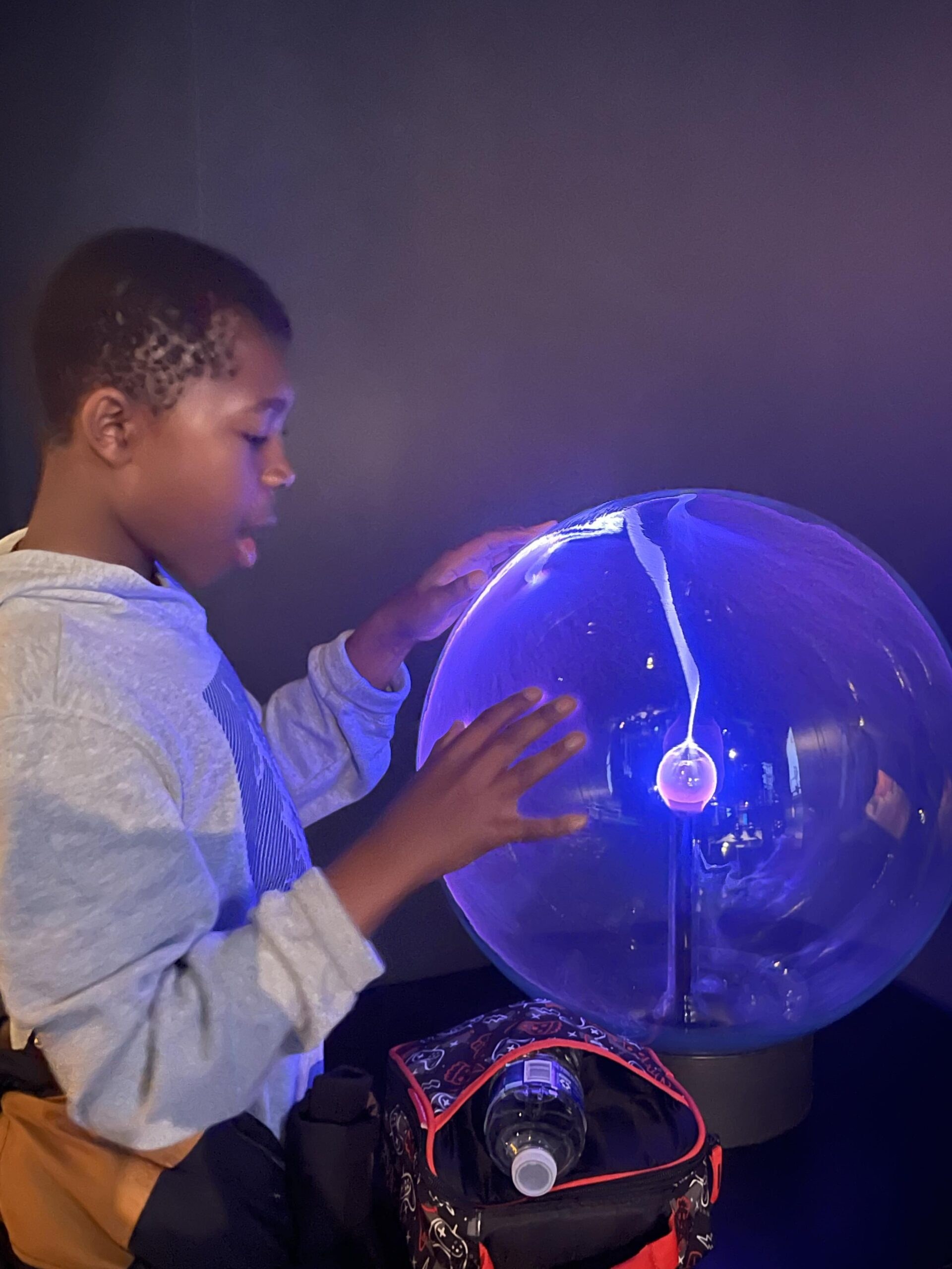 Student taking part in a hands-on learning activity
