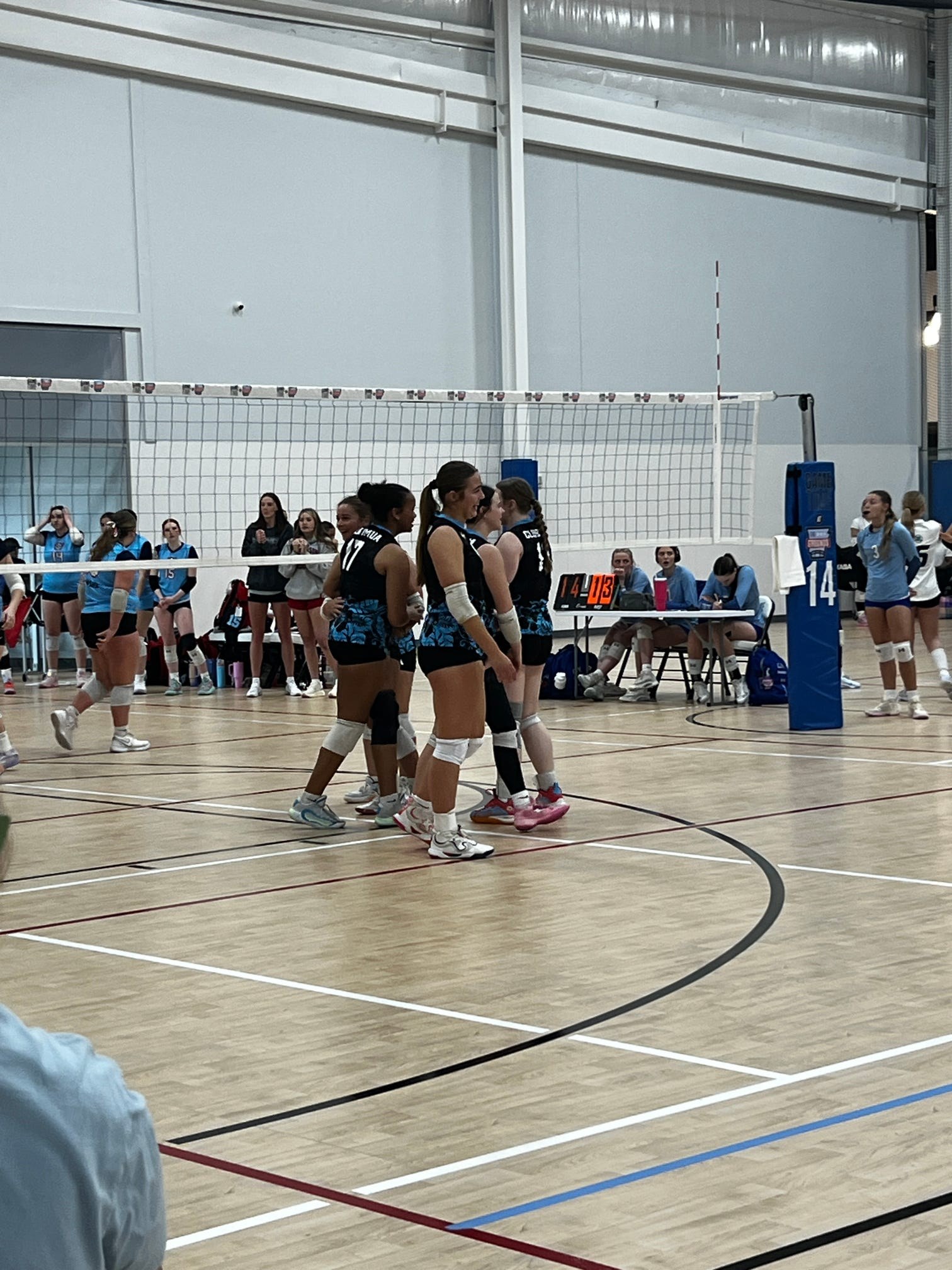 Club IMUA Volleyball athletes rallying during volleyball practice