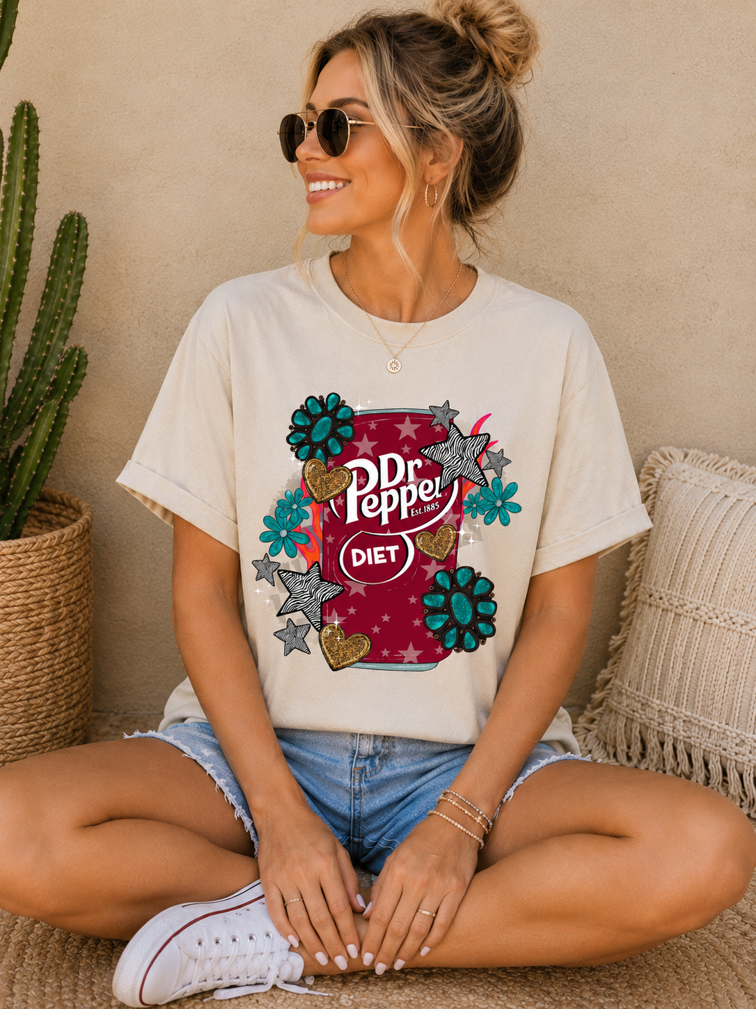 All the Punchy Drinks Tee detail