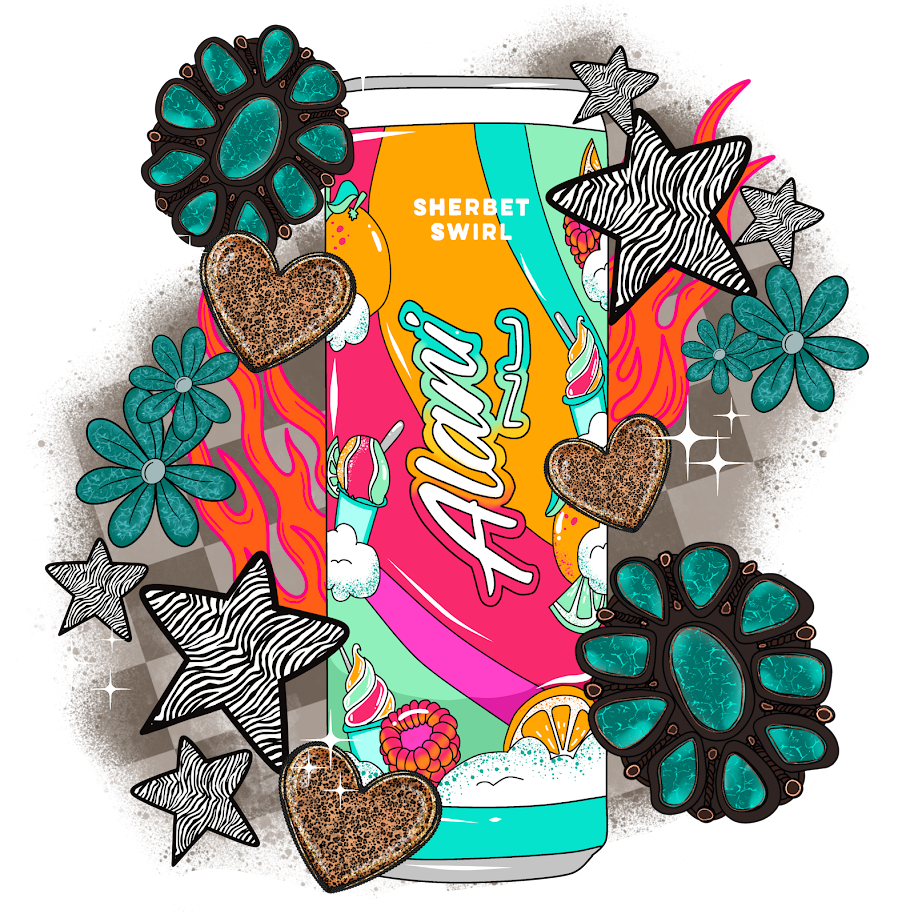 All the Punchy Drinks Tee detail