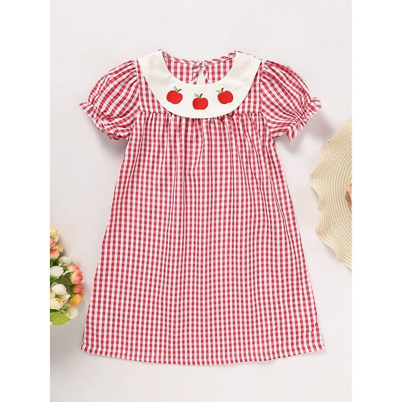 Back to School Smocked Dress detail