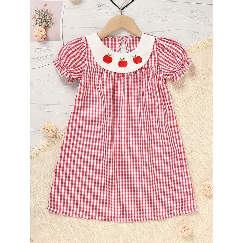 Back to School Smocked Dress detail