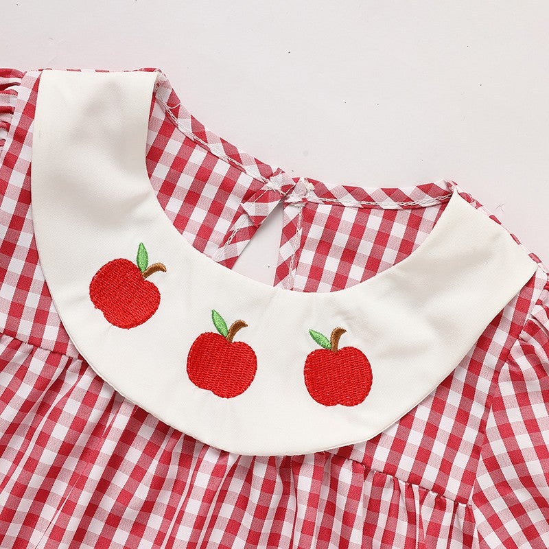 Back to School Smocked Dress detail
