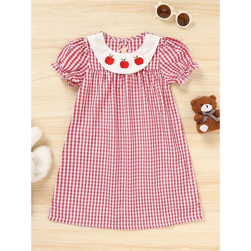 Back to School Smocked Dress detail