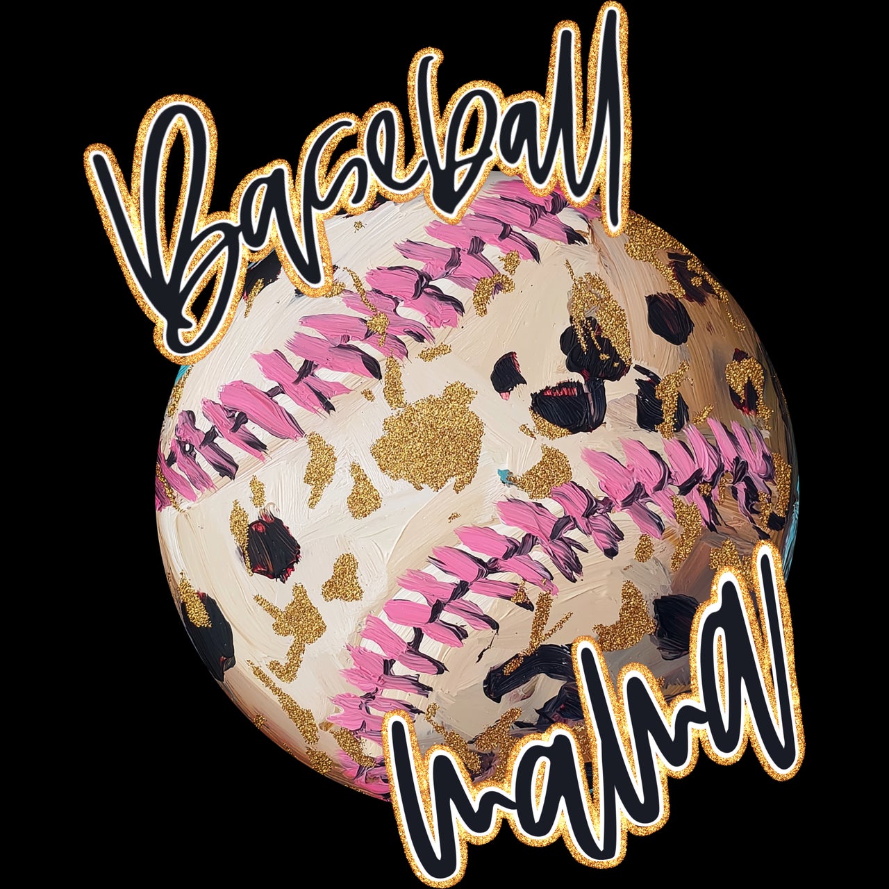Baseball Mama Tee detail