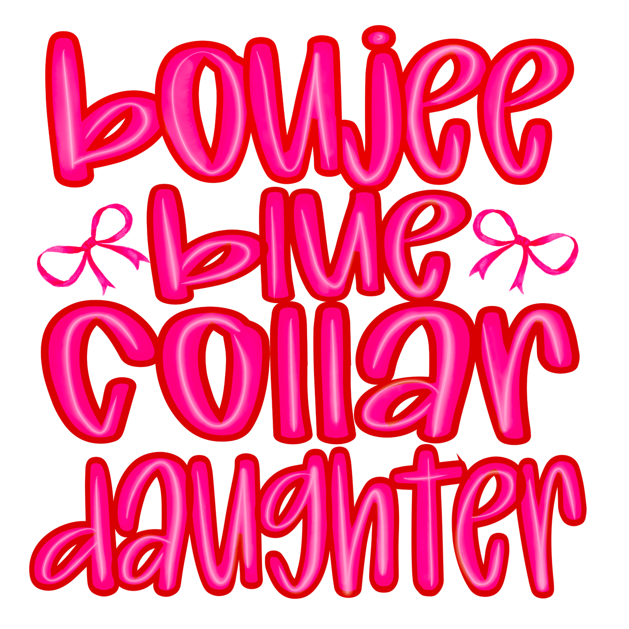 Bougie Blue Collar Daughter Tee detail