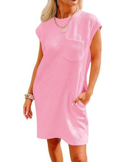 Bright pink Sassy Rizz boutique dress