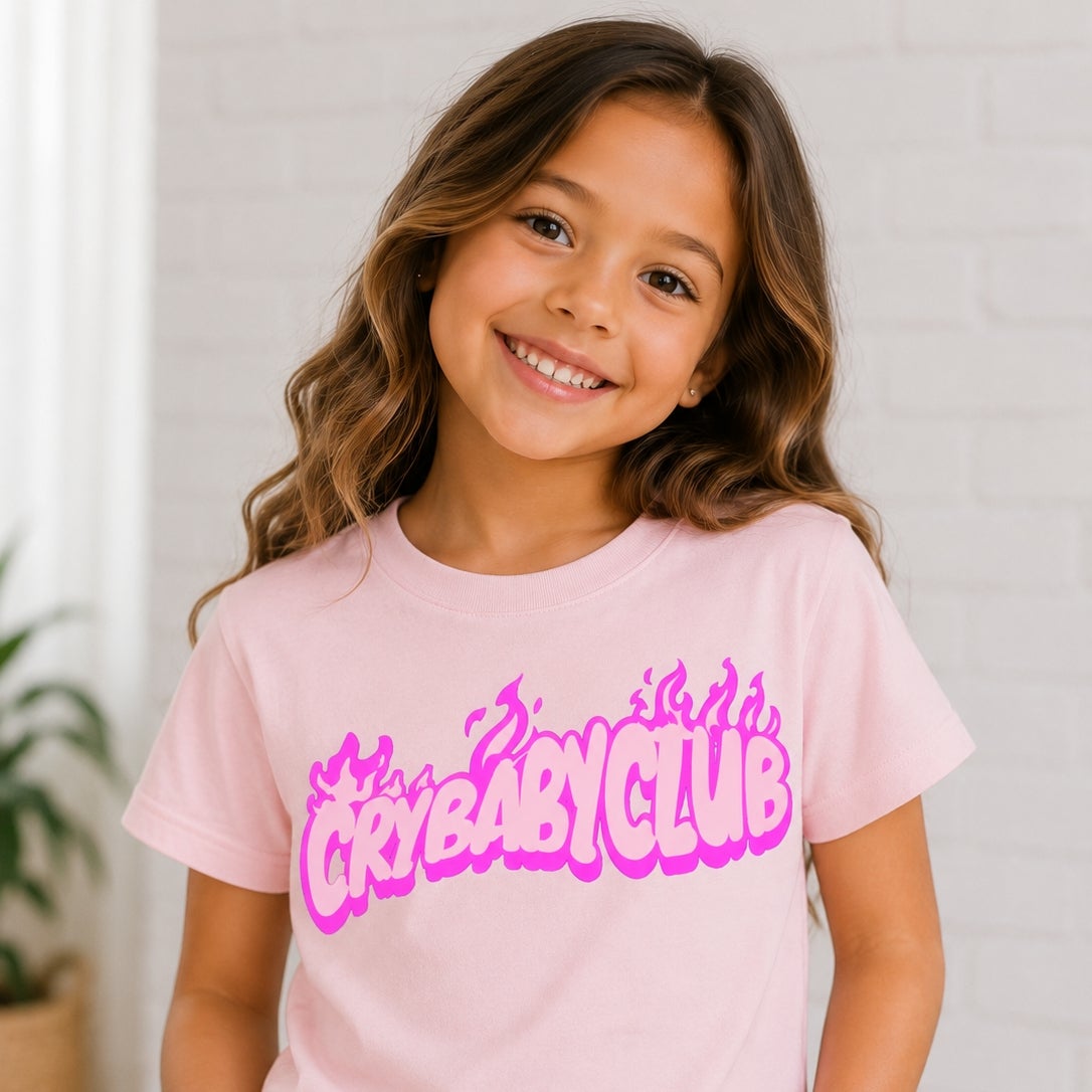 Cry Baby Club Tee-Girl detail