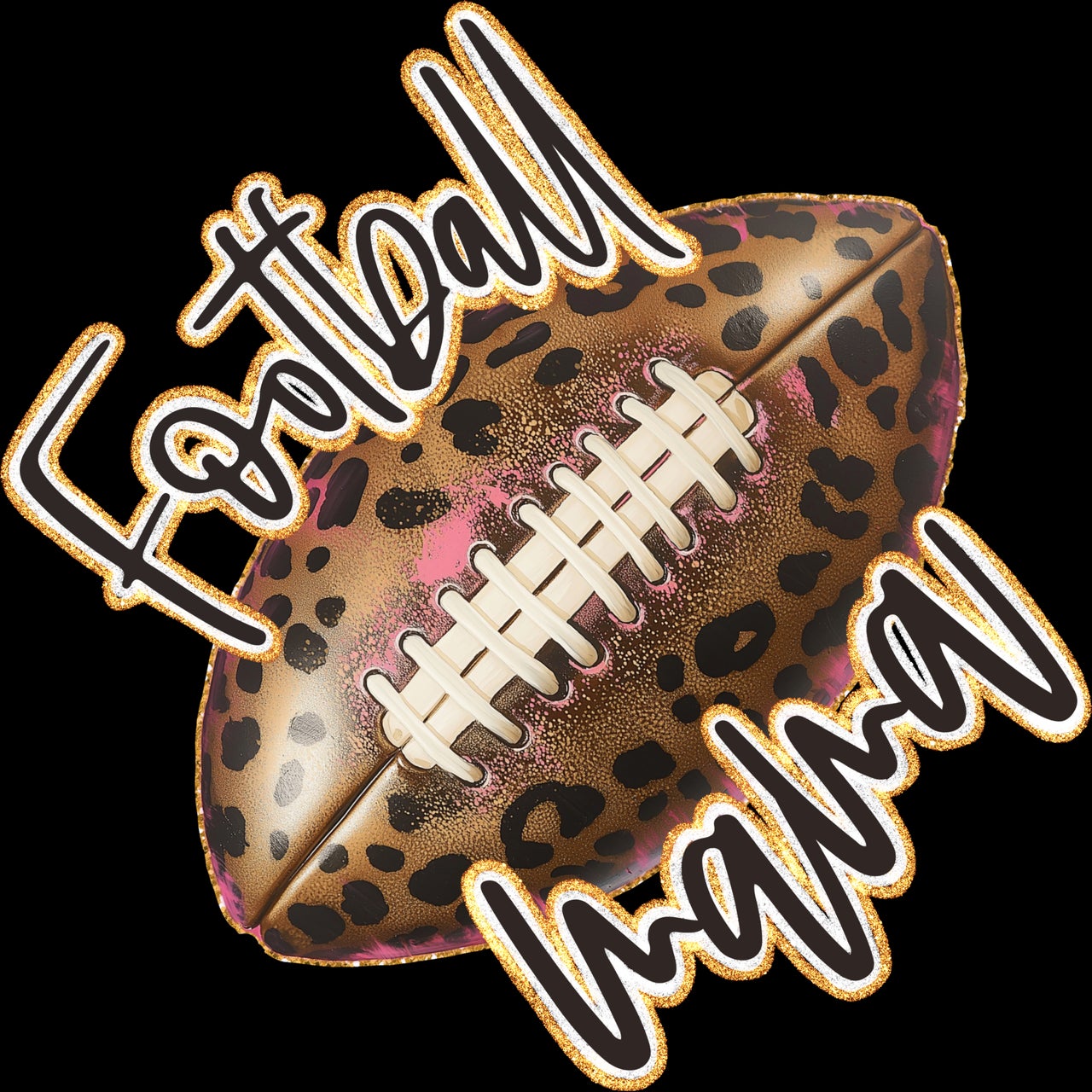 Football Mama Tee detail