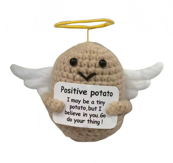 Positive Crochet Desk Sitters detail