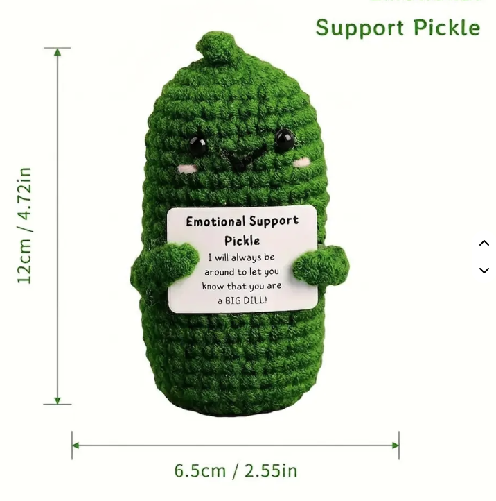 Positive Crochet Desk Sitters detail