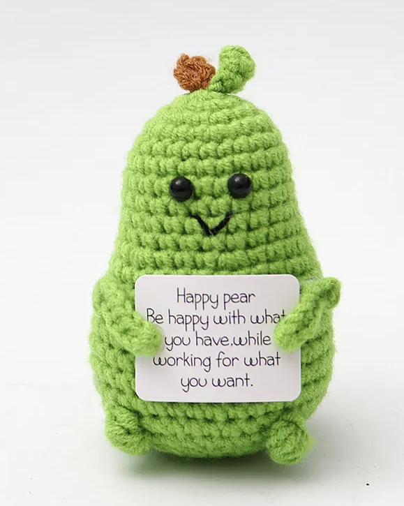Positive Crochet Desk Sitters detail