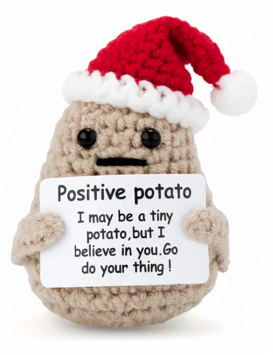 Positive Crochet Desk Sitters detail