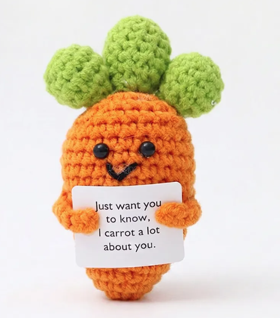 Positive Crochet Desk Sitters detail
