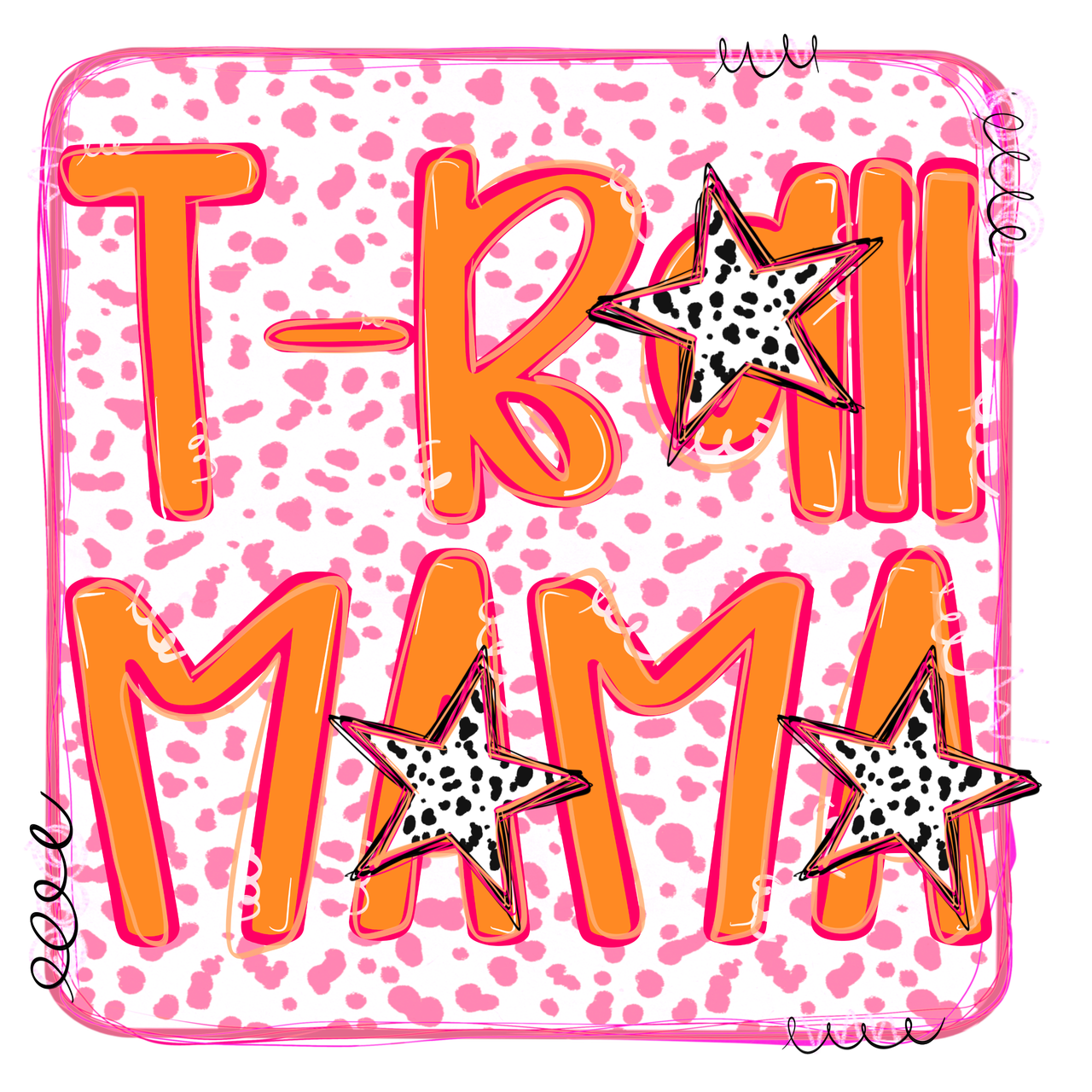 T-Ball Mama Tee detail