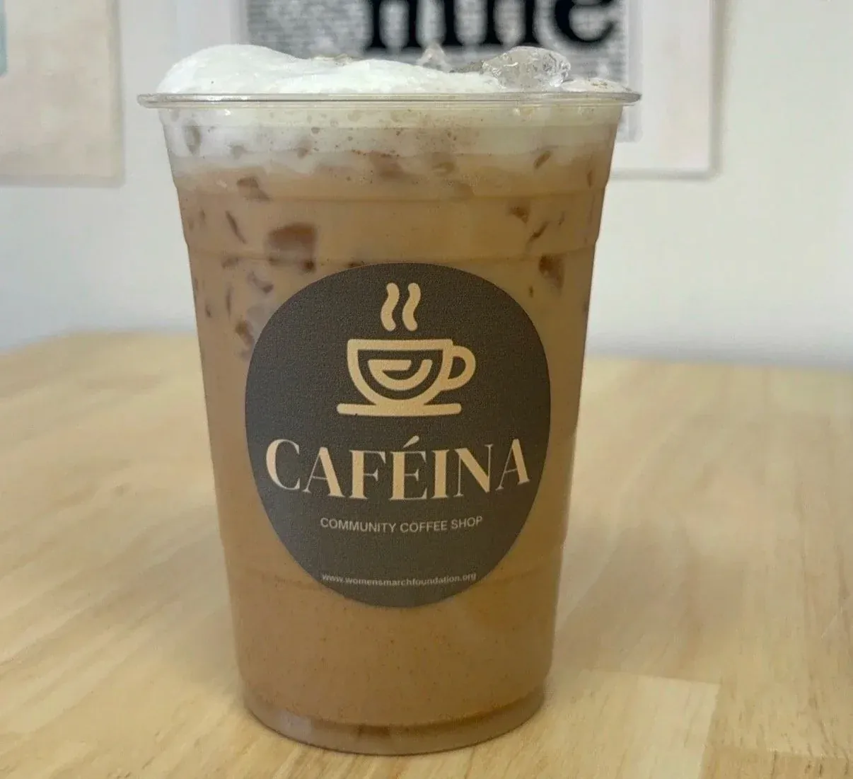 A latte at Caféina