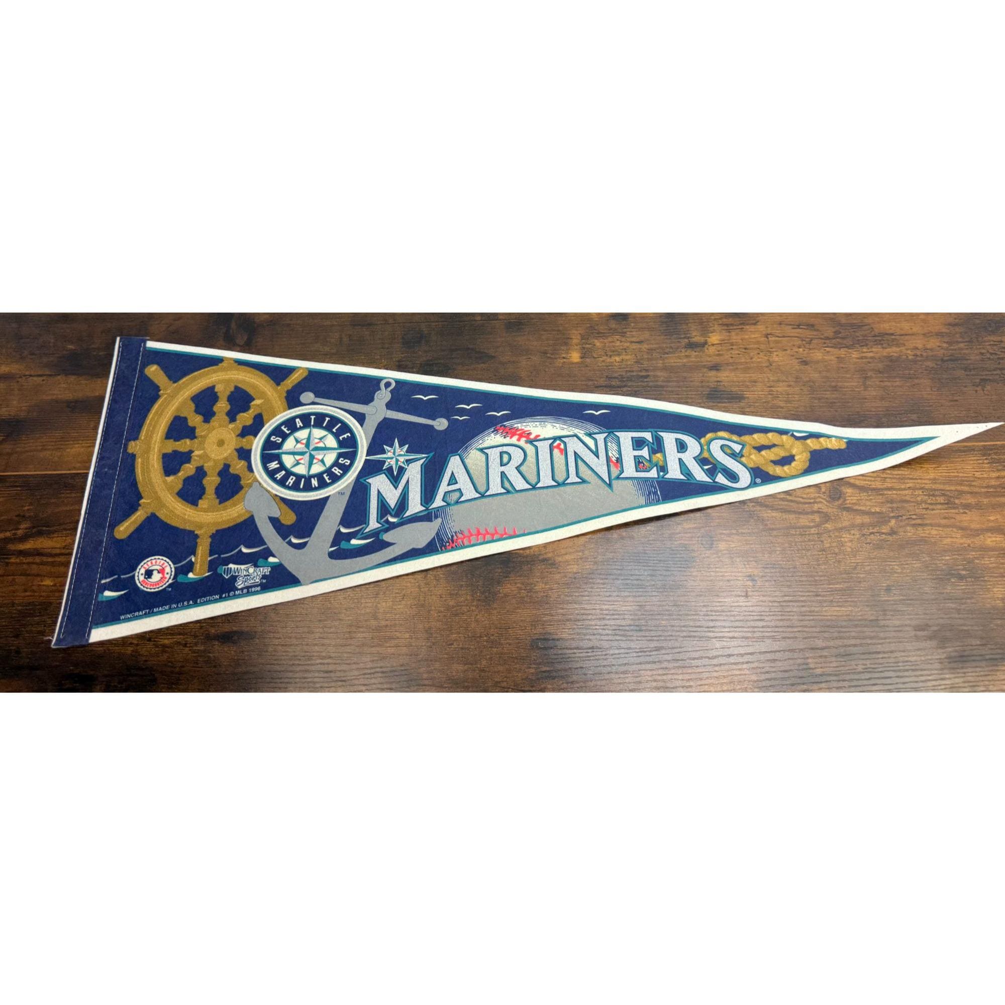 Vintage Seattle Mariners felt pennant from the EBKS Resale collection