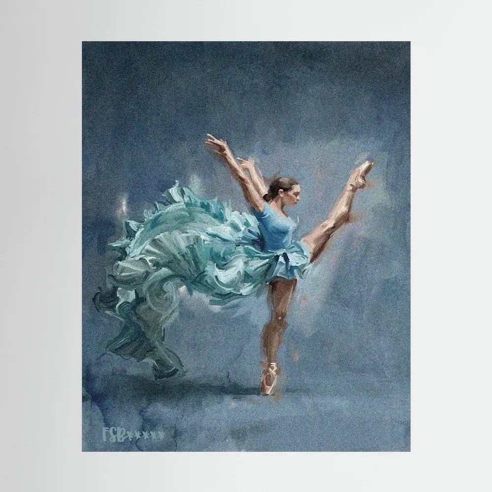 Ballerina canvas artwork by FiveStarBonus