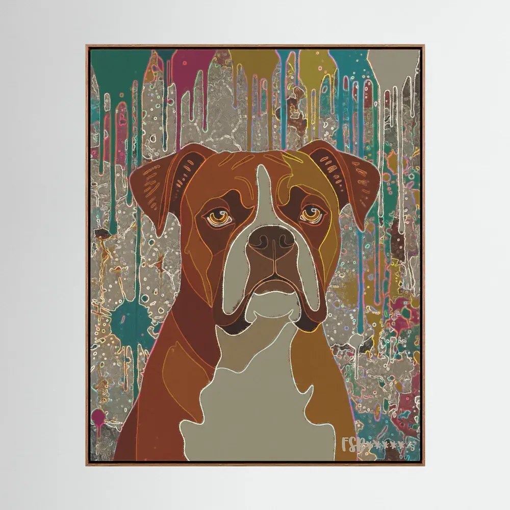 Boxer canvas artwork, view 5