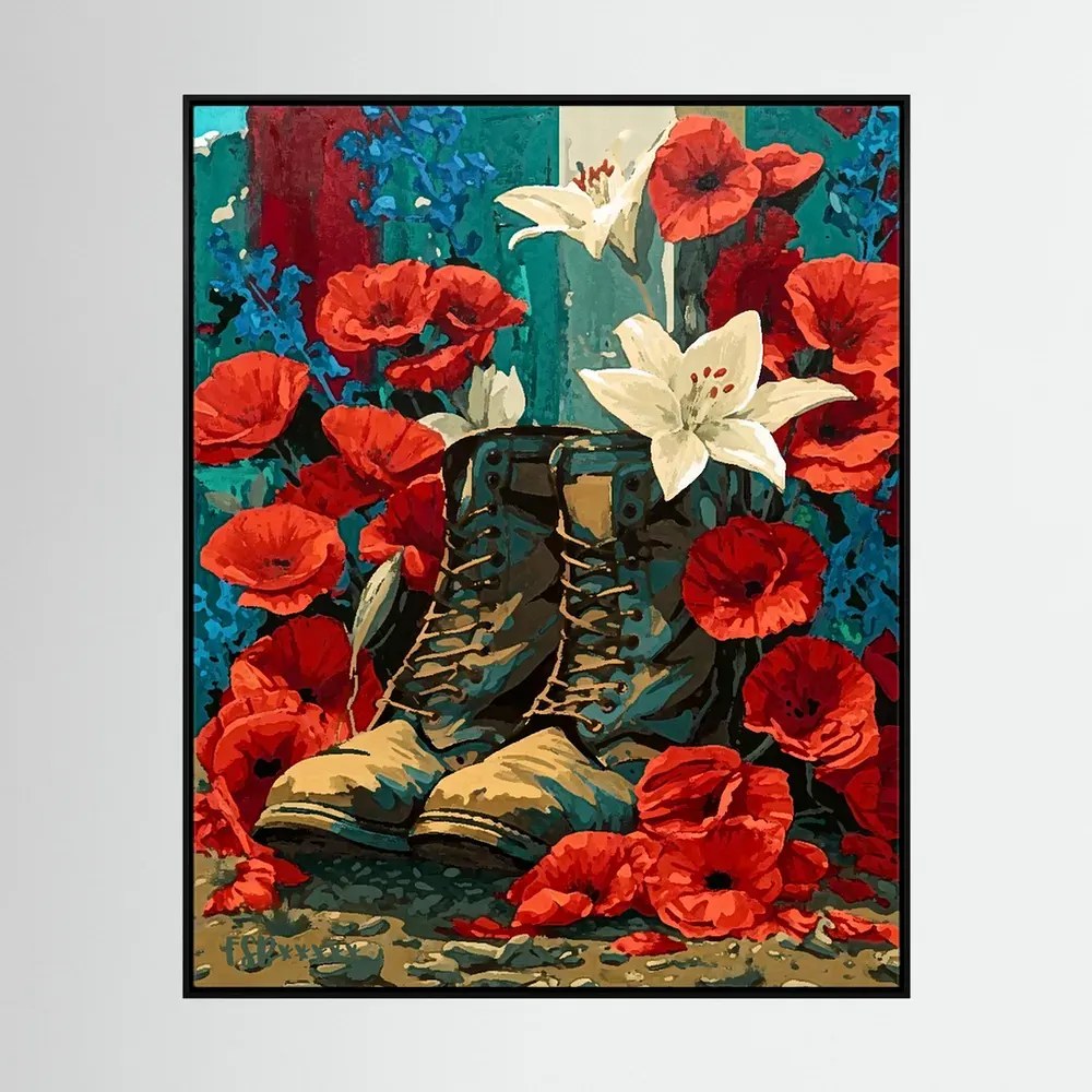Honor canvas artwork, view 3
