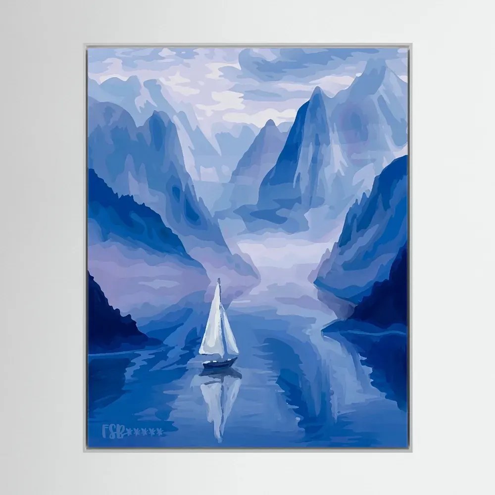 Misty Silence canvas artwork, view 3