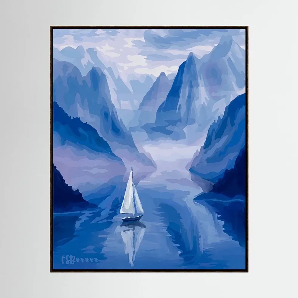 Misty Silence canvas artwork, view 4