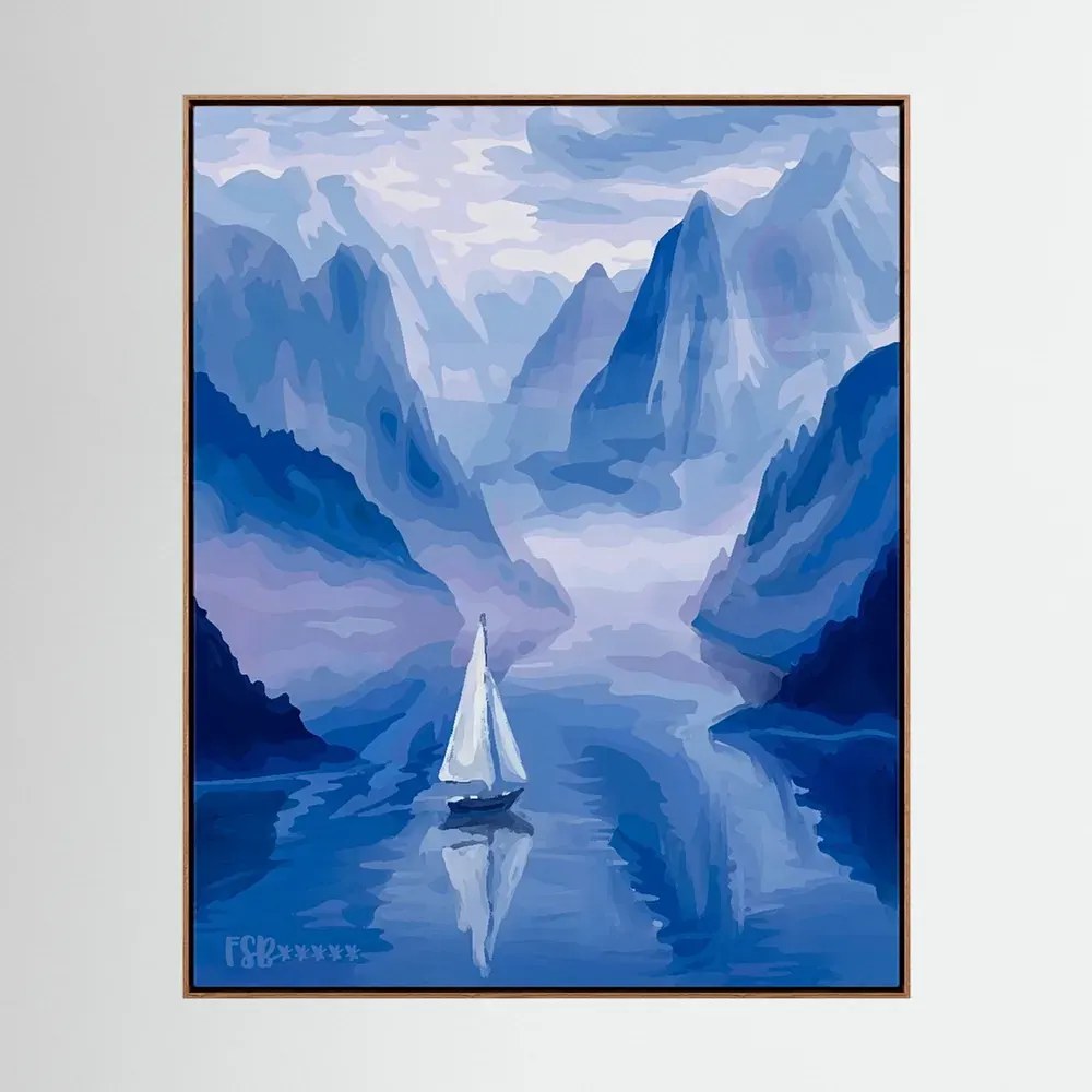 Misty Silence canvas artwork, view 5