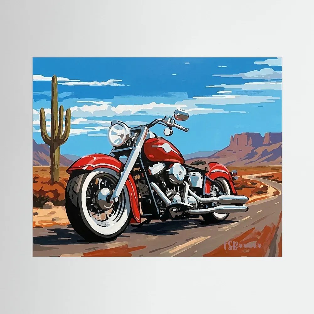 Red Thunder canvas artwork by FiveStarBonus