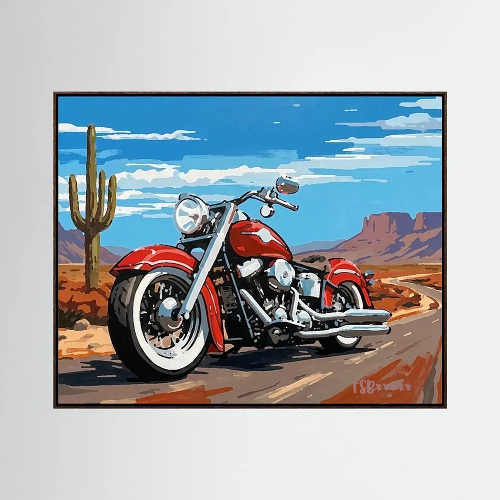Red Thunder canvas artwork, view 5